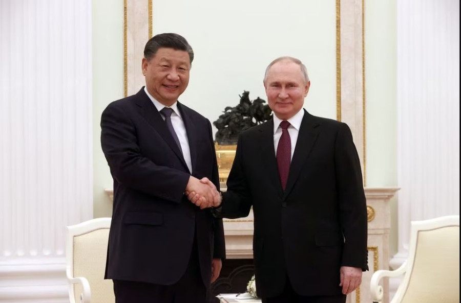 Putin meets ‘dear friend’ Xi in Kremlin as Ukraine war grinds on