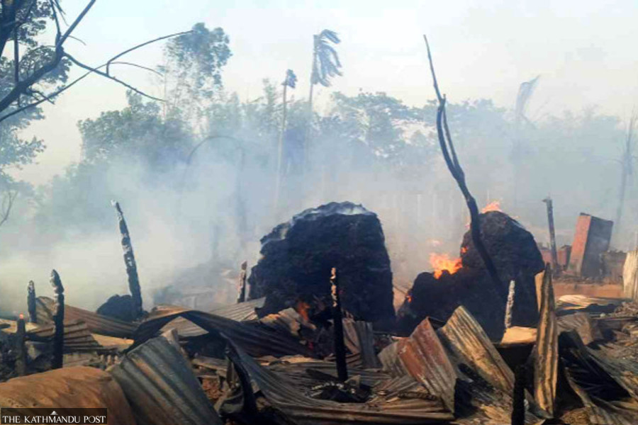 Inferno guts over 200 homes in Saptari