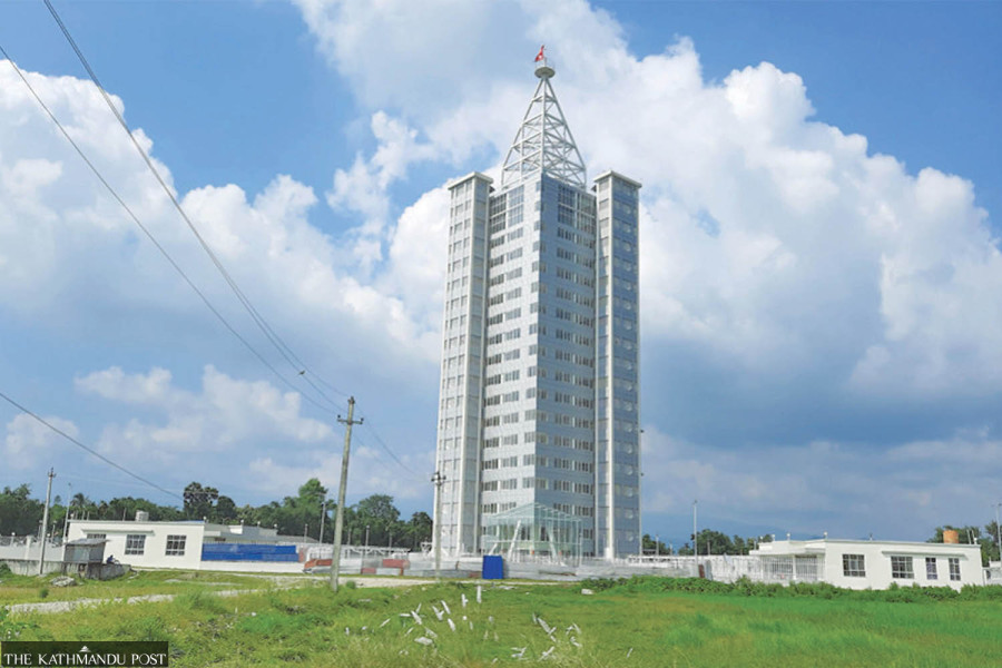 Damak View Tower unused six months after completion