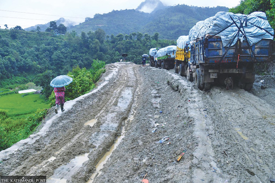 As monsoon nears, KMC starts repairing road to Bancharedanda landfill site