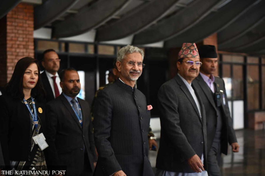 Indian External Affairs Minister Jaishankar arrives in Kathmandu