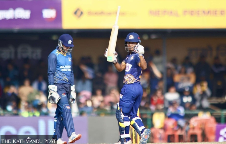 Lumbini Lions set a target of 171 runs against Pokhara Avengers