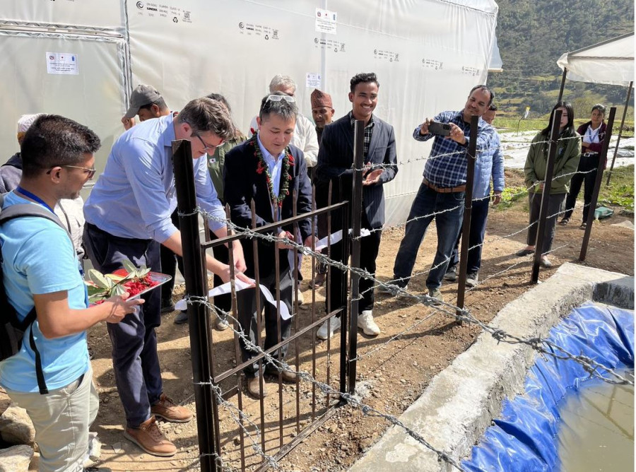 Two polyhouses inaugurated in Jajarkot