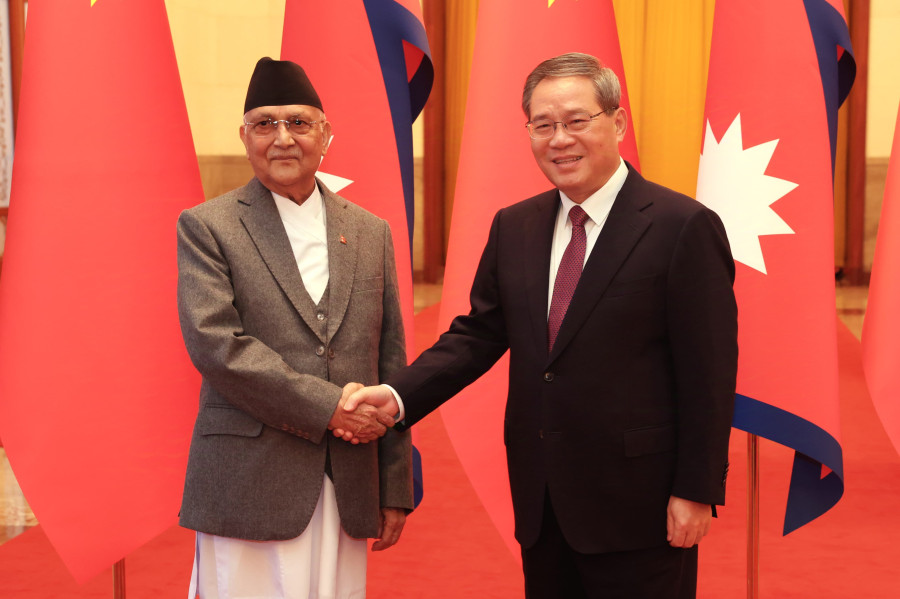 Prime Minister Oli meets Chinese Premier Li Qiang