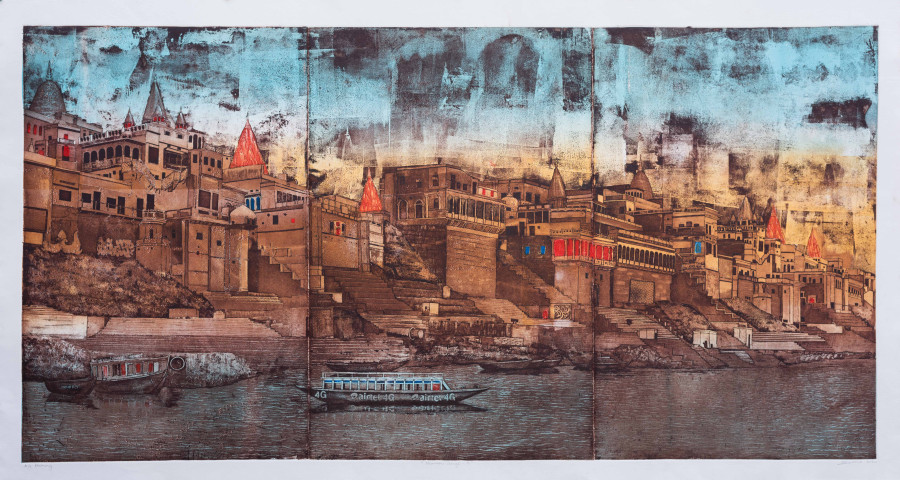 The many ghats of Varanasi