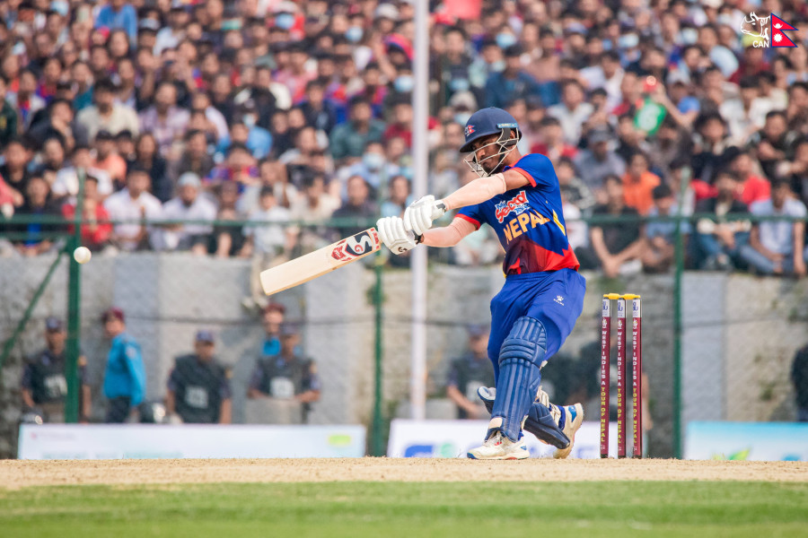 Paudel ton gives Nepal thrilling win over West Indies A in first T20