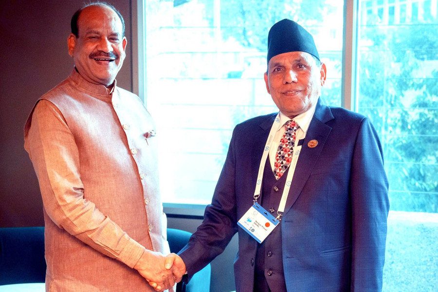 National Assembly chair and Indian Lok Sabha Speaker meet in Geneva