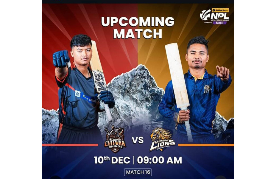 Winless Lumbini Lions face Chitwan Rhinos, Yaks pitted against Avengers