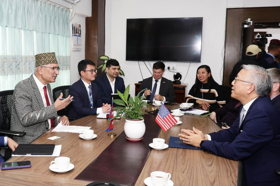  US Assistant Secretary of State Lu meets Deputy Prime Minister Paudel in Kathmandu