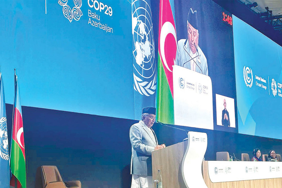 Paudel in Baku stresses ‘polluter pays’ principle for climate justice