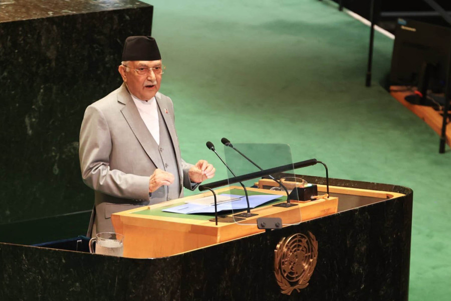 Prime Minister Oli reaffirms Nepal’s commitment to transitional justice and climate action at UNGA