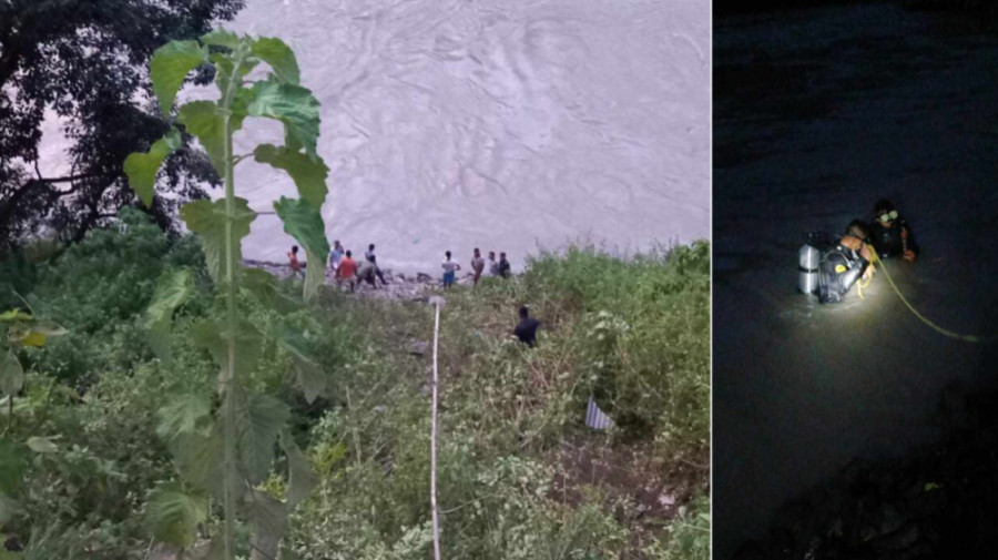 Three missing after vehicle plunges into Sunkoshi River