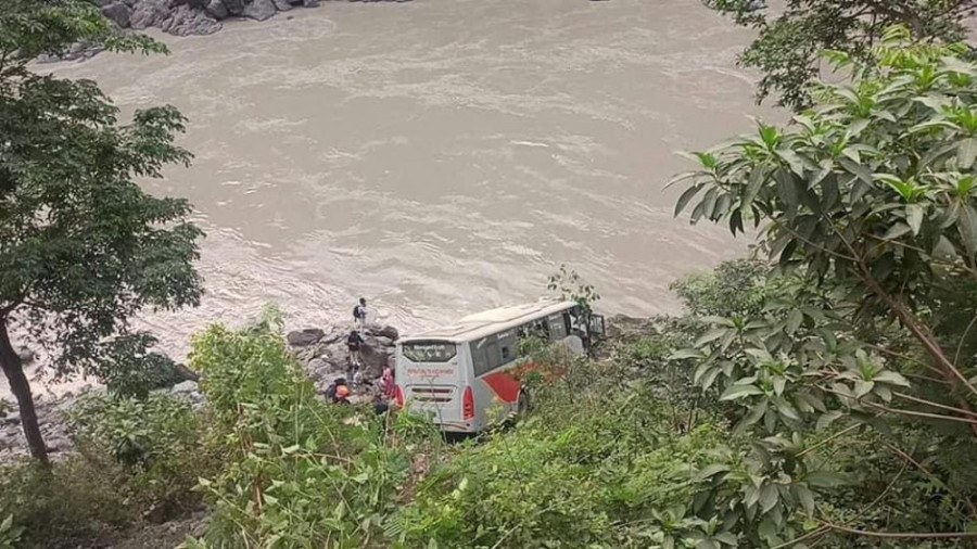 One killed, 13 injured in Chitwan road accident