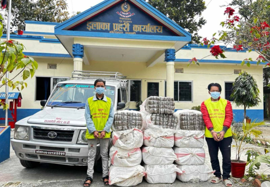 Two held with 407 kg marijuana