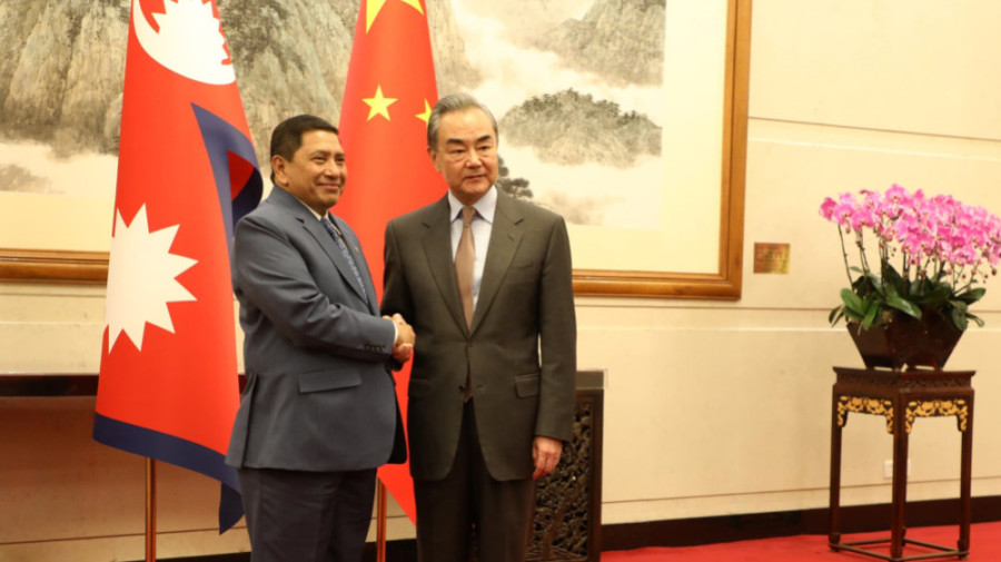 Foreign Minister Shrestha, Chinese counterpart Wang hold talks
