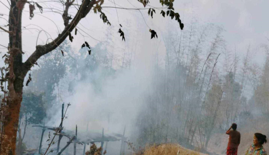 Bush fire destroys two houses, shed