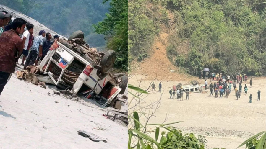 Two killed, 12 injured in Bhojpur jeep accident