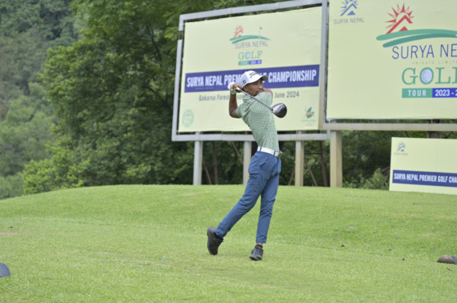 Subash takes lead after third round at Surya Nepal Premier Golf Championship