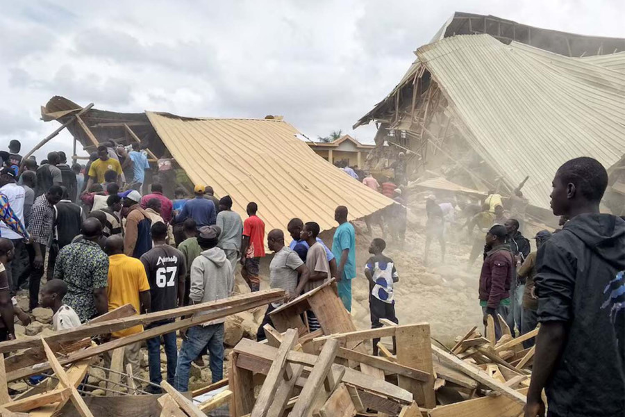 Nigerian school building collapses killing 22 people, Sky News says