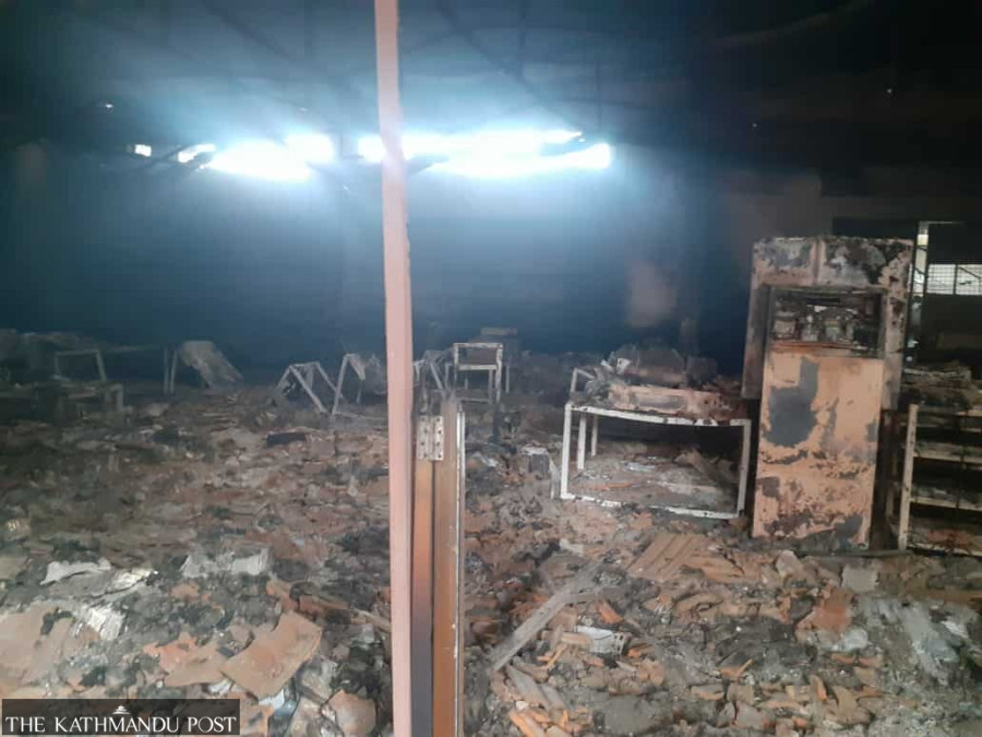 Licence printing machine and embossed number plate plant destroyed in fire