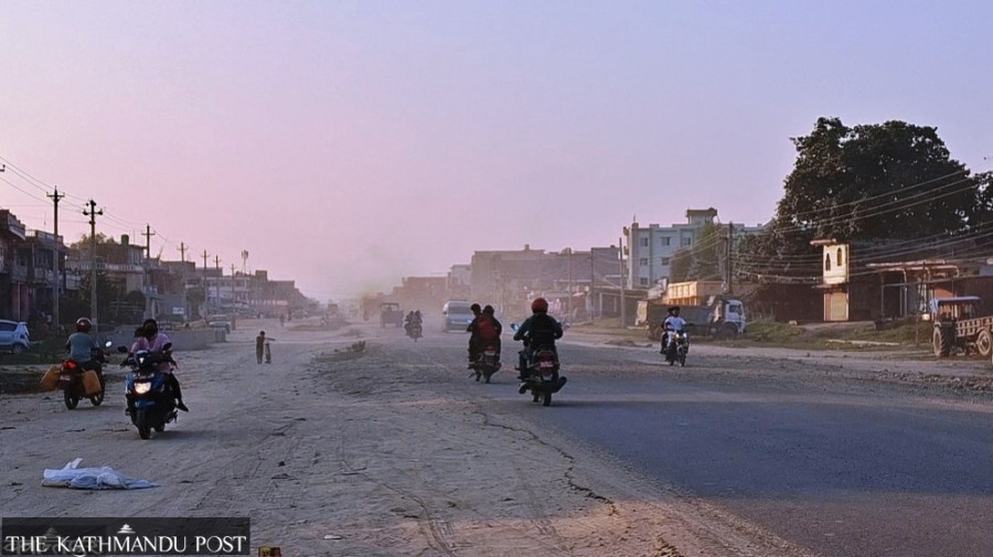 Five years on, East-West Highway widening in Siraha and Saptari still incomplete