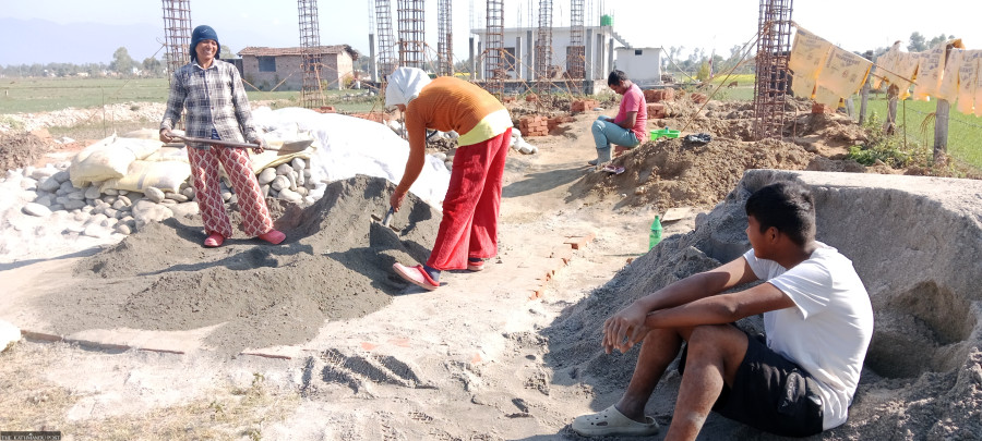 Farwest’s Tharu youths buck migration trend, earn locally through construction