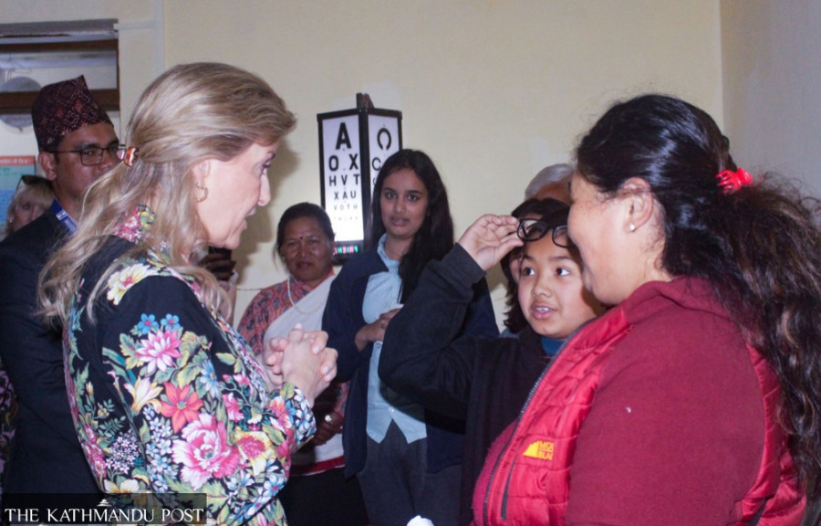 Duchess Sophie visits Kirtipur Eye Hospital on Wednesday