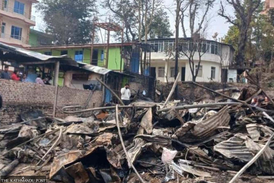 Halesi Bazaar fire causes over Rs75 million in damages