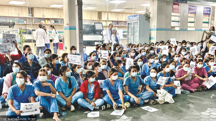 Underpaid Pokhara nurses and low-paying hospitals dig in as standoff drags on
