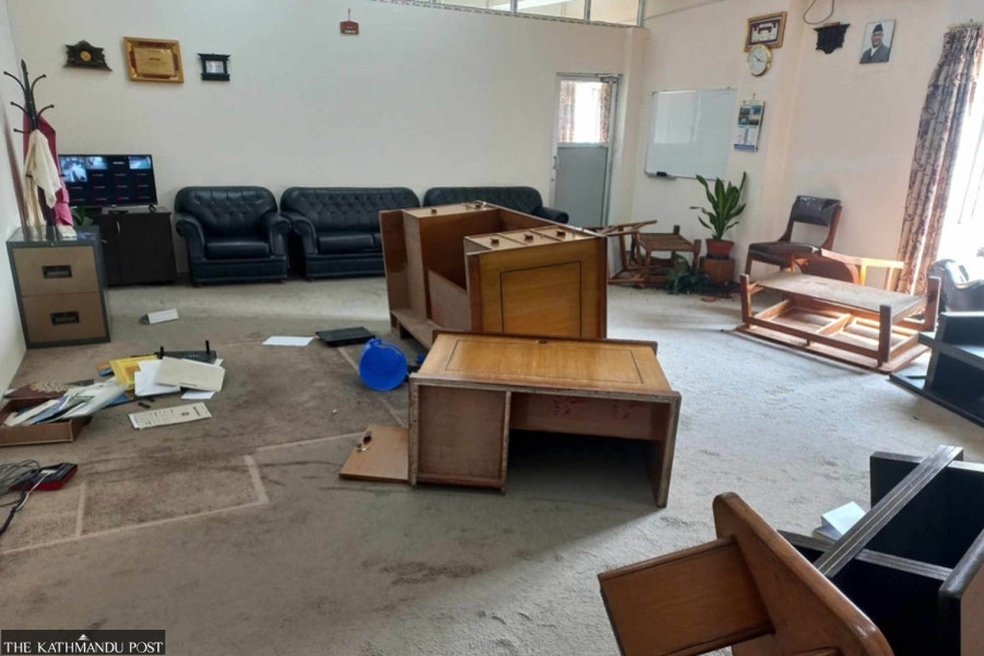 Nepal Students Union leaders vandalise Tribhuvan University rector’s office