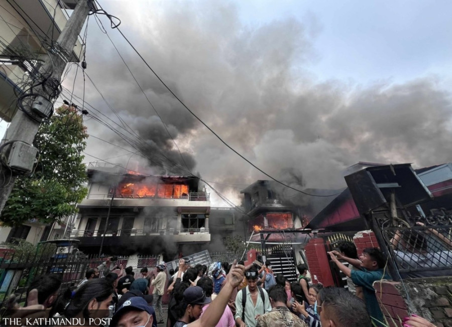 Gen Z protesters set fire to PM Oli’s residence in Balkot