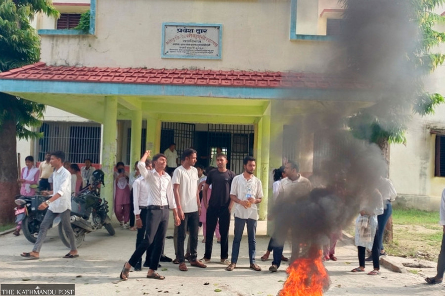 Students protest exam centre relocation