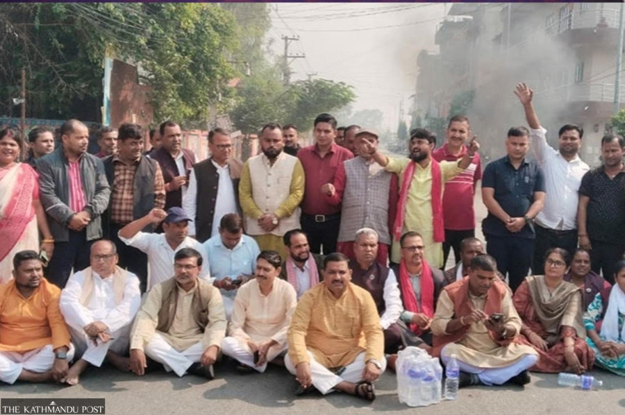 Lawmakers stage sit-in against Chief Minister Yadav’s appointment