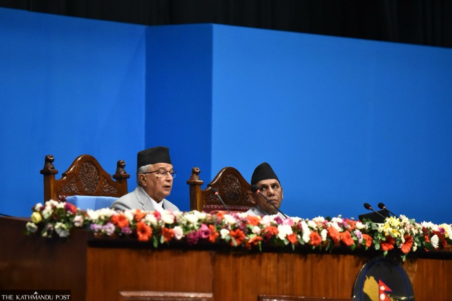 President Paudel presents government’s policies and programmes
