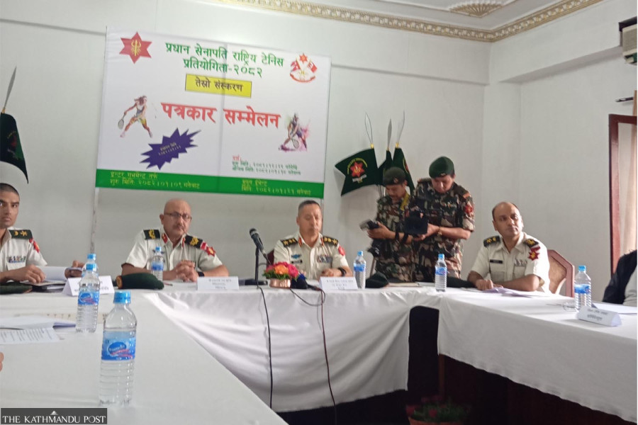 Nepal Army opens registration for 3rd CoAS National Tennis Championship