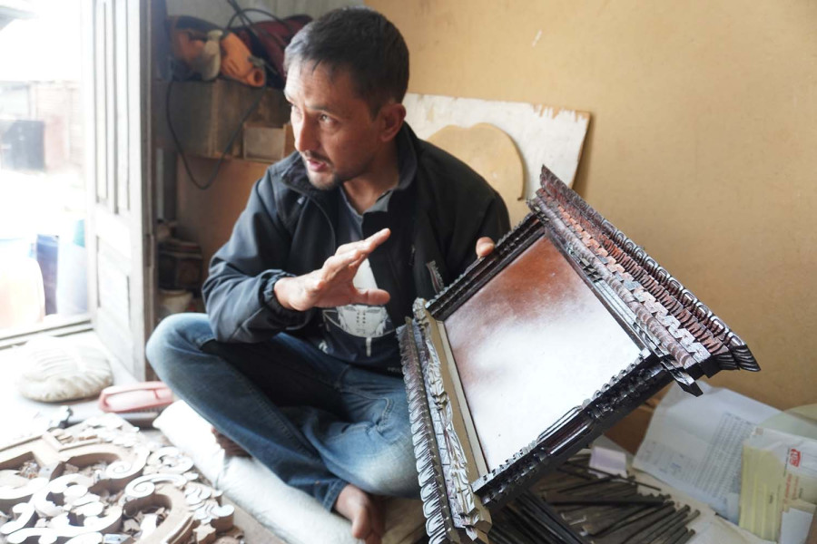 Woodcarving in Khokana is struggling for survival