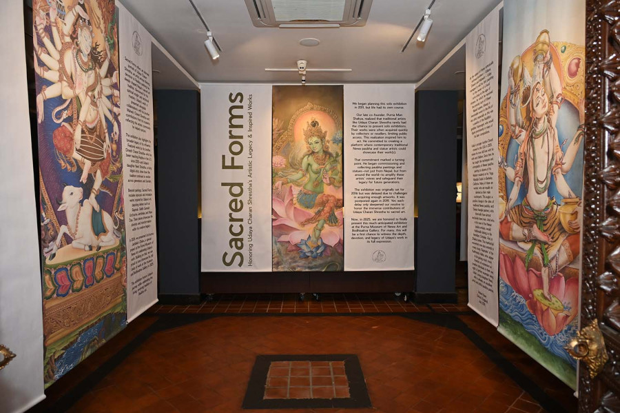 Paubha art on display