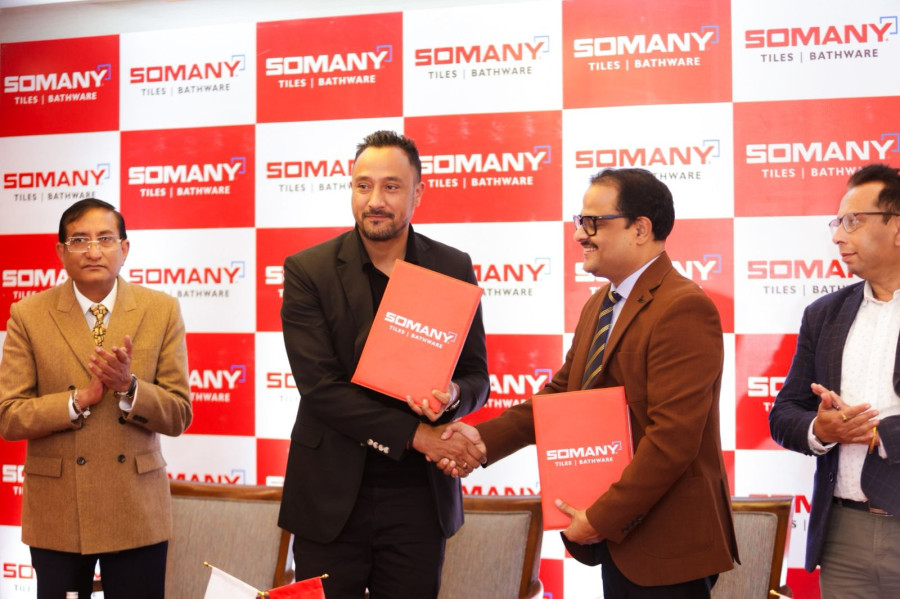Paras Khadka appointed brand ambassador for Somany Ceramics