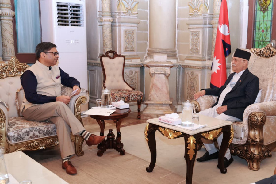 Indian Foreign Secretary Misri calls on Prime Minister Oli