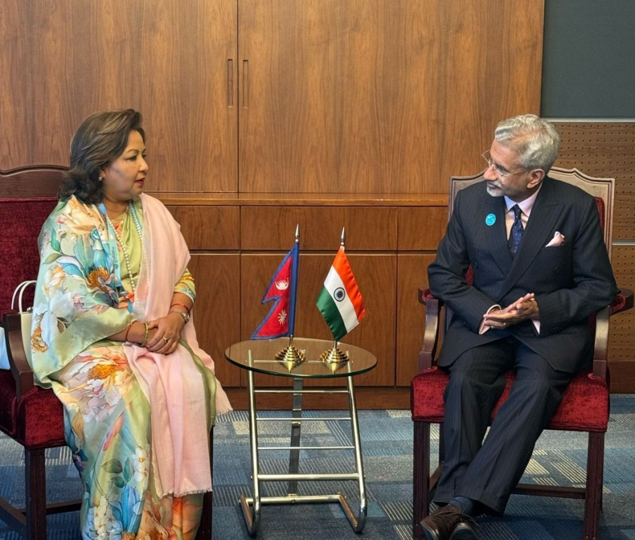 Foreign Minister Deuba meets Indian counterpart, Jaishankar, in Oman