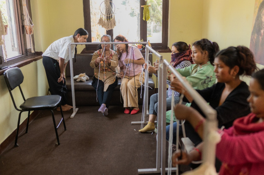 Hope, stitched by hand