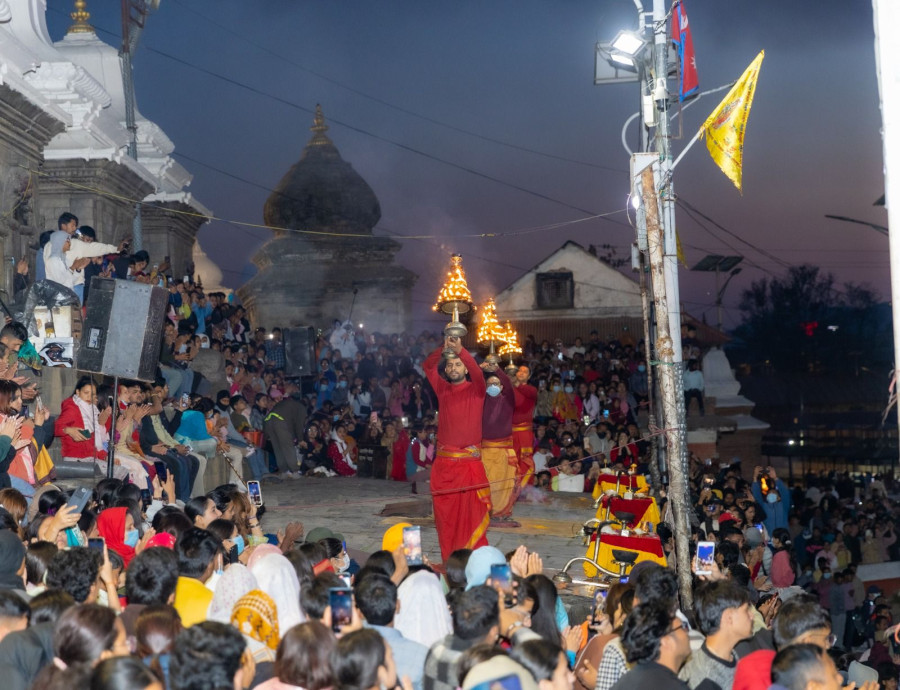 One chant, many callings: Why people gather for Pashupati’s aarati