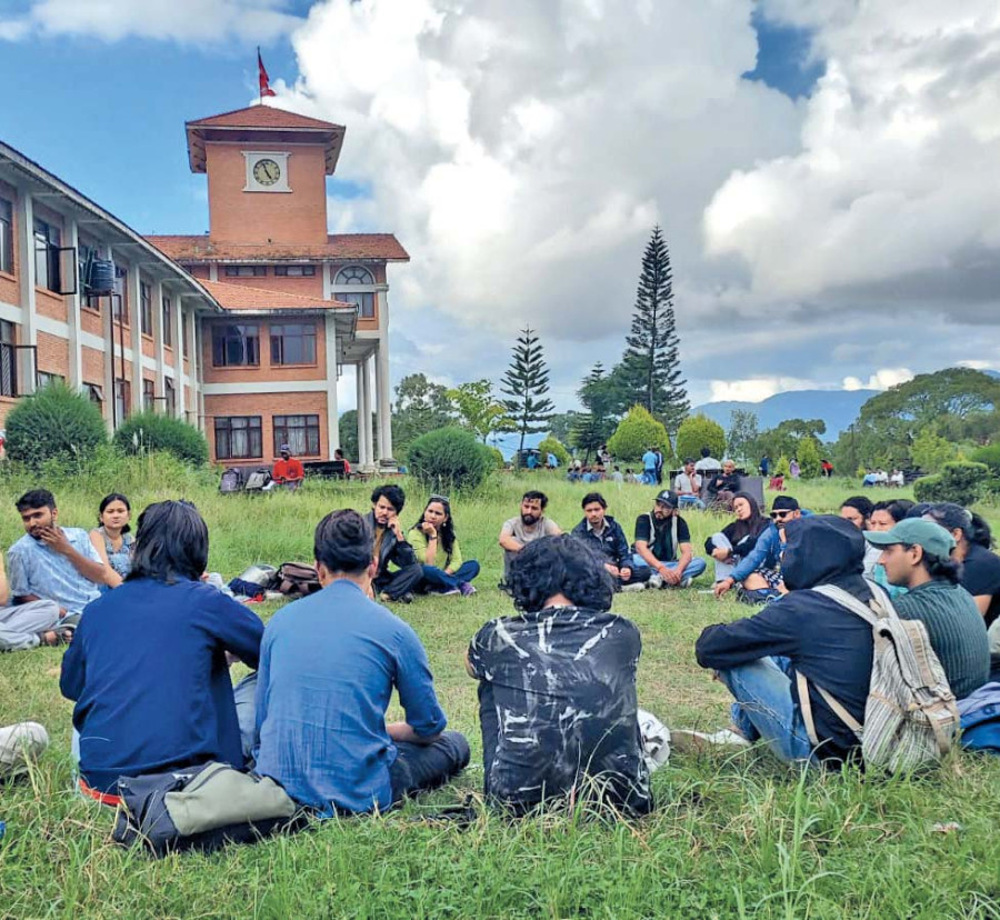 Street Poetry Protest holds first poetry gathering at Tribhuvan University