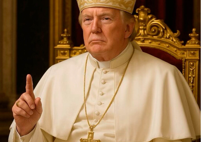 Trump posts AI-generated photo of himself as pope, drawing internet outrage