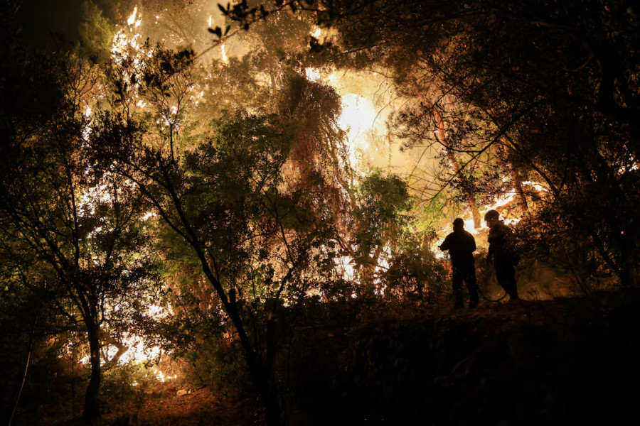Hundreds of firefighters battle wildfires on Greece's Chios island for third day