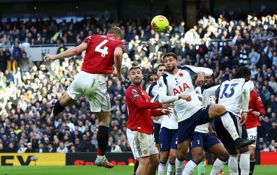De Ligt’s last-gasp equaliser snatches dramatic draw for Man United at Spurs