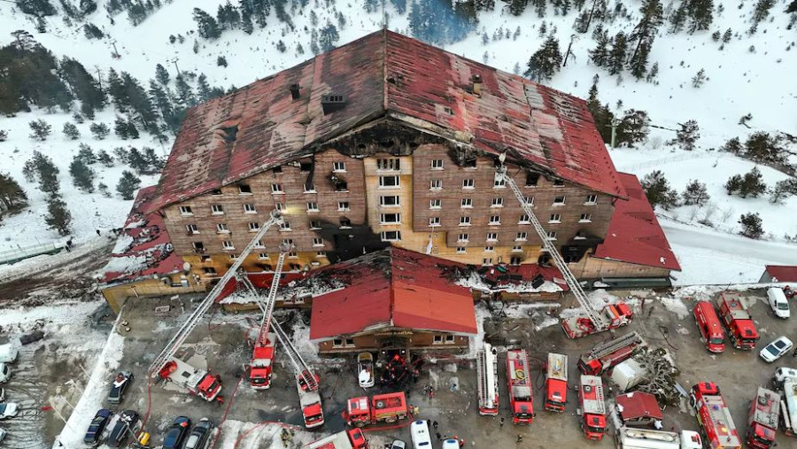 Turkish ski resort fire kills 76, guests forced to jump from windows