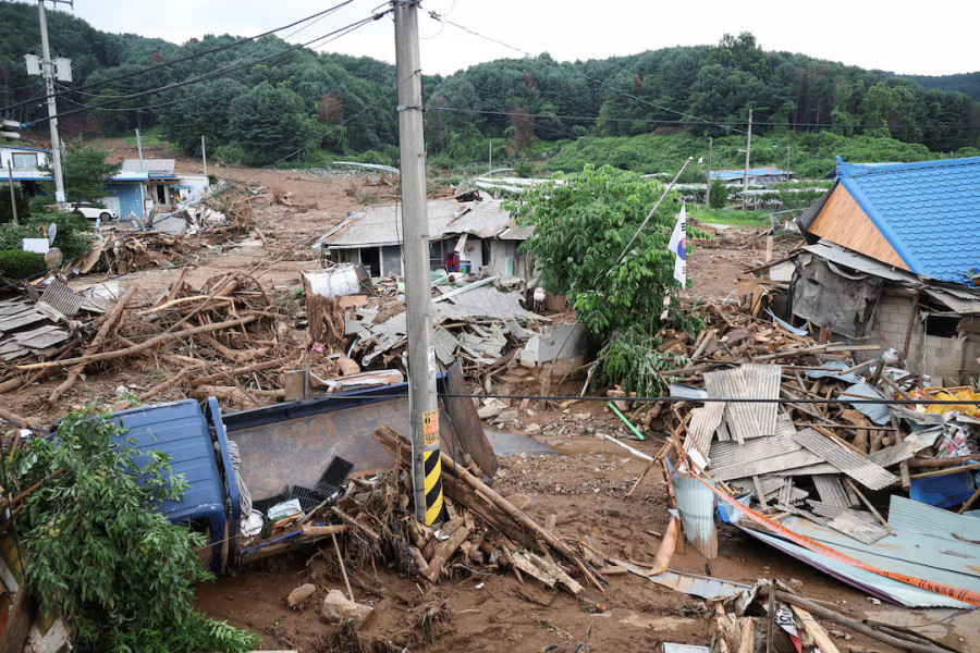 Torrential rain leaves at least 18 dead in South Korea, trail of devastation