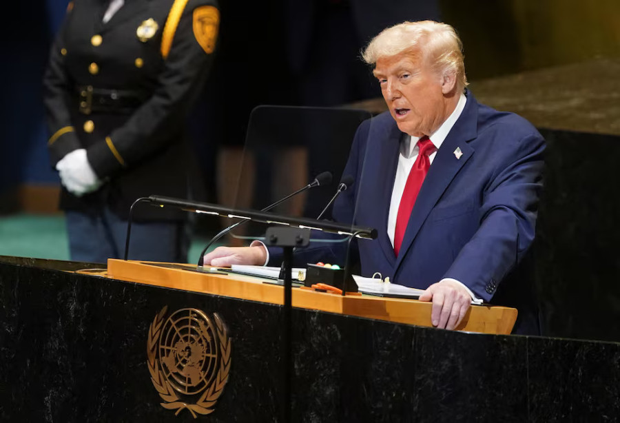 Trump hits Russia, backs Israel in combative UN speech