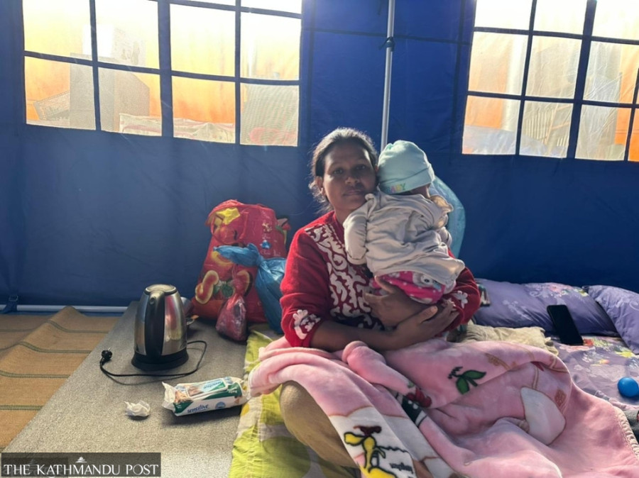 Evicted new mothers and children struggle in temporary shelters